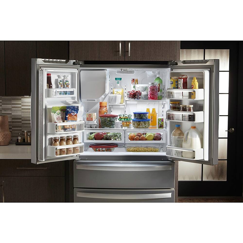 Alt View 15. Whirlpool - 24.5 Cu. Ft. 4-Door French Door Refrigerator - Fingerprint Resistant Stainless Steel.