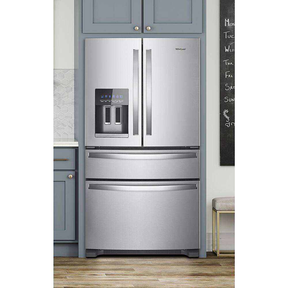 Alt View 17. Whirlpool - 24.5 Cu. Ft. 4-Door French Door Refrigerator - Fingerprint Resistant Stainless Steel.