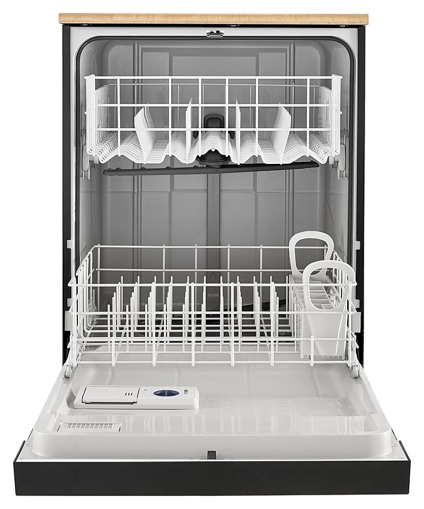 Alt View 1. Whirlpool - 24" Front Control Tall Tub Portable Dishwasher - Black.