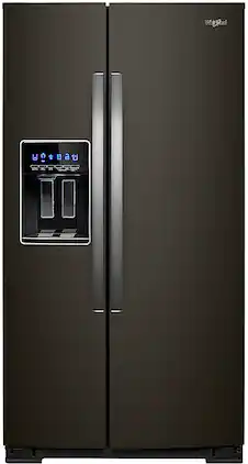 Whirlpool - 28.4 Cu. Ft. Side-by-Side Refrigerator with In-Door-Ice Storage - Black Stainless Steel