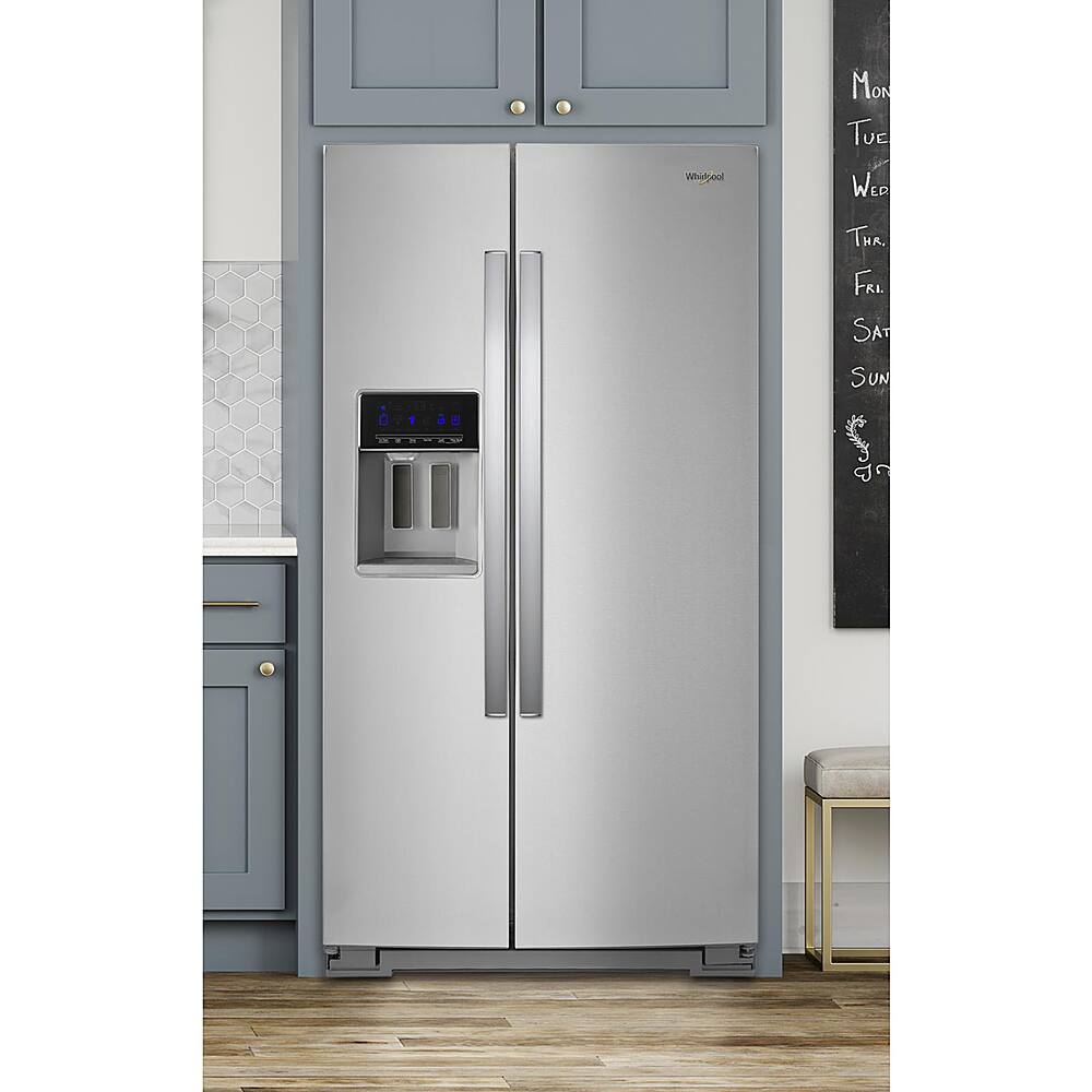Alt View 16. Whirlpool - 28.4 Cu. Ft. Side-by-Side Refrigerator with In-Door-Ice Storage - Fingerprint Resistant Stainless Steel.
