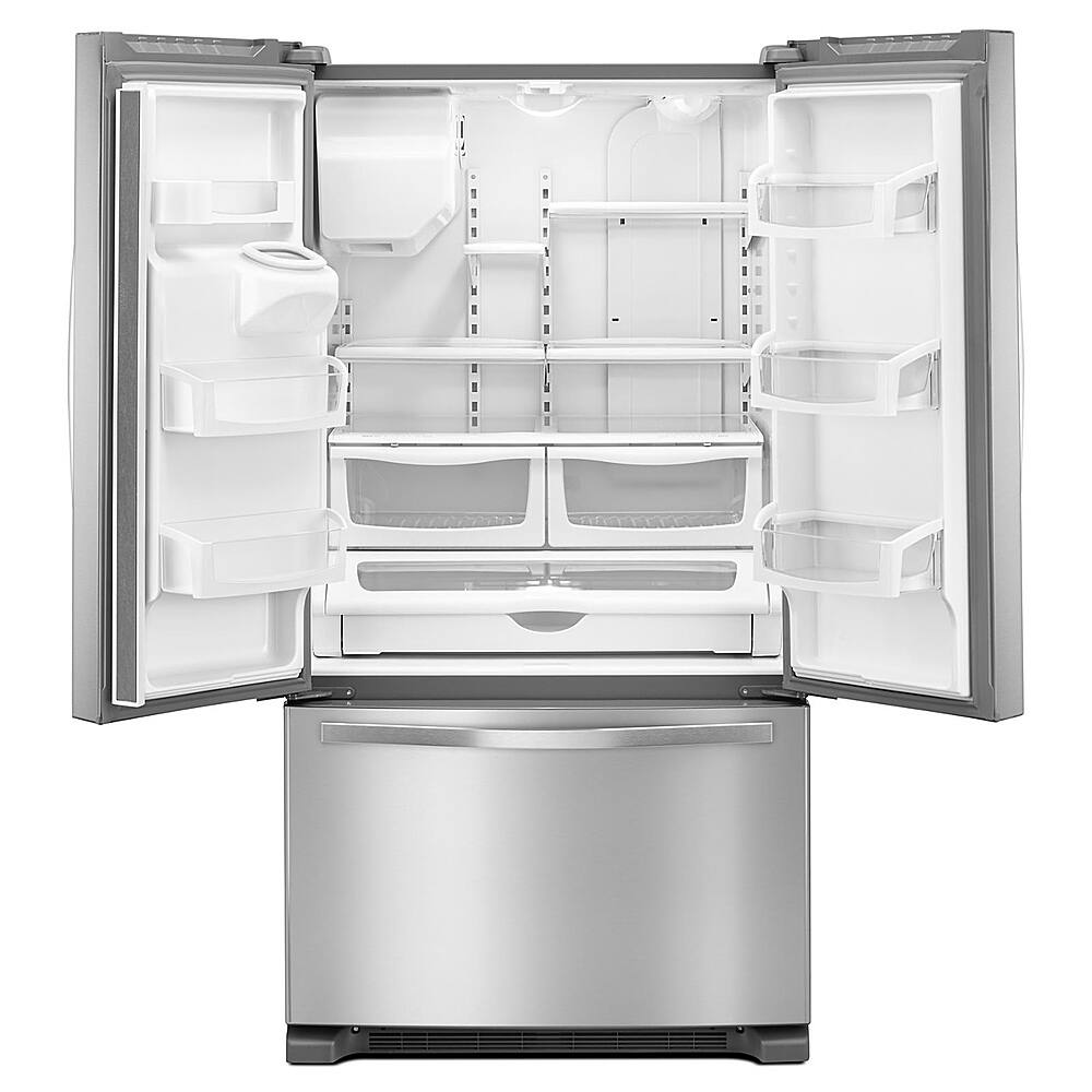 Angle. Whirlpool - 24.7 Cu. Ft. French Door Refrigerator - Fingerprint Resistant Stainless Steel.