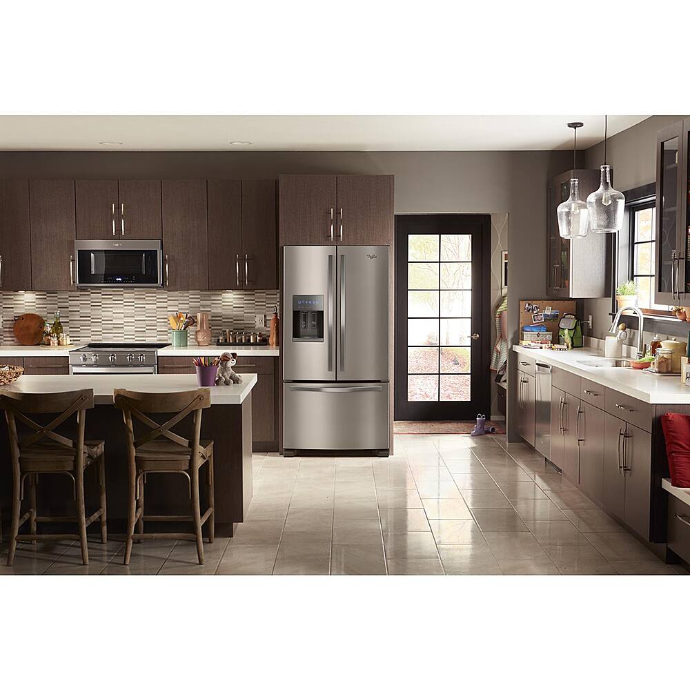 Alt View 14. Whirlpool - 24.7 Cu. Ft. French Door Refrigerator - Fingerprint Resistant Stainless Steel.