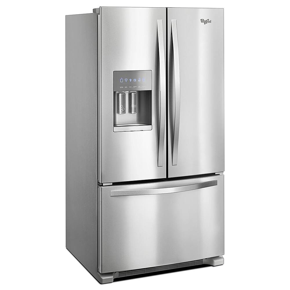 Alt View 4. Whirlpool - 24.7 Cu. Ft. French Door Refrigerator - Fingerprint Resistant Stainless Steel.