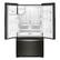 Angle. Whirlpool - 24.7 Cu. Ft. French Door Refrigerator - Black Stainless Steel with Printshield Finish.