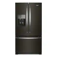 Whirlpool - 24.7 Cu. Ft. French Door Refrigerator - Black Stainless Steel - Front_Zoom