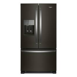 Whirlpool - 24.7 Cu. Ft. French Door Refrigerator - Black Stainless Steel