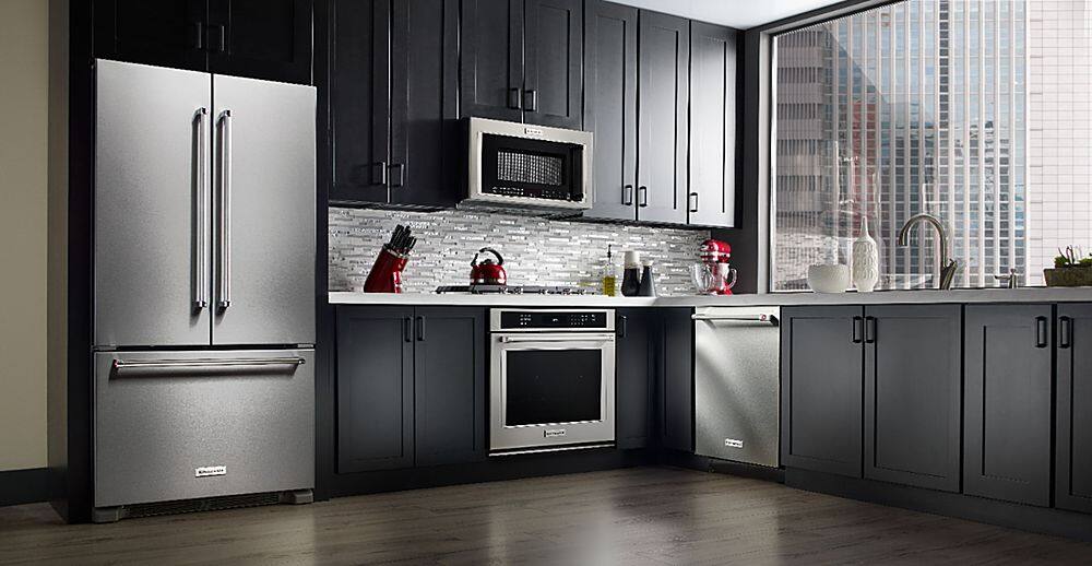 Alt View 15. KitchenAid - 20 Cu. Ft. French Door Counter-Depth Refrigerator - Stainless steel.