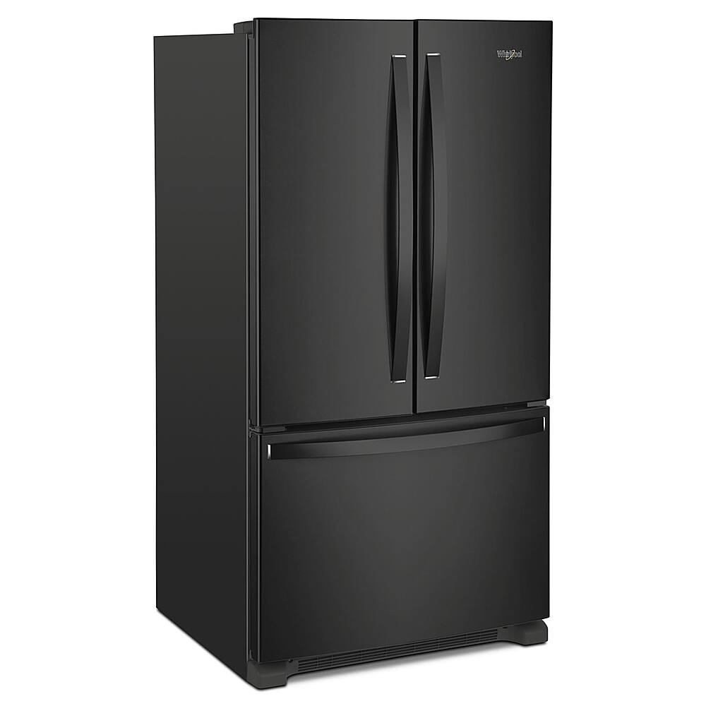 Alt View 3. Whirlpool - 25.2 Cu. Ft. French Door Refrigerator with Internal Water Dispenser - Black.