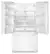 Angle. Whirlpool - 25.2 Cu. Ft. French Door Refrigerator with Internal Water Dispenser - White.
