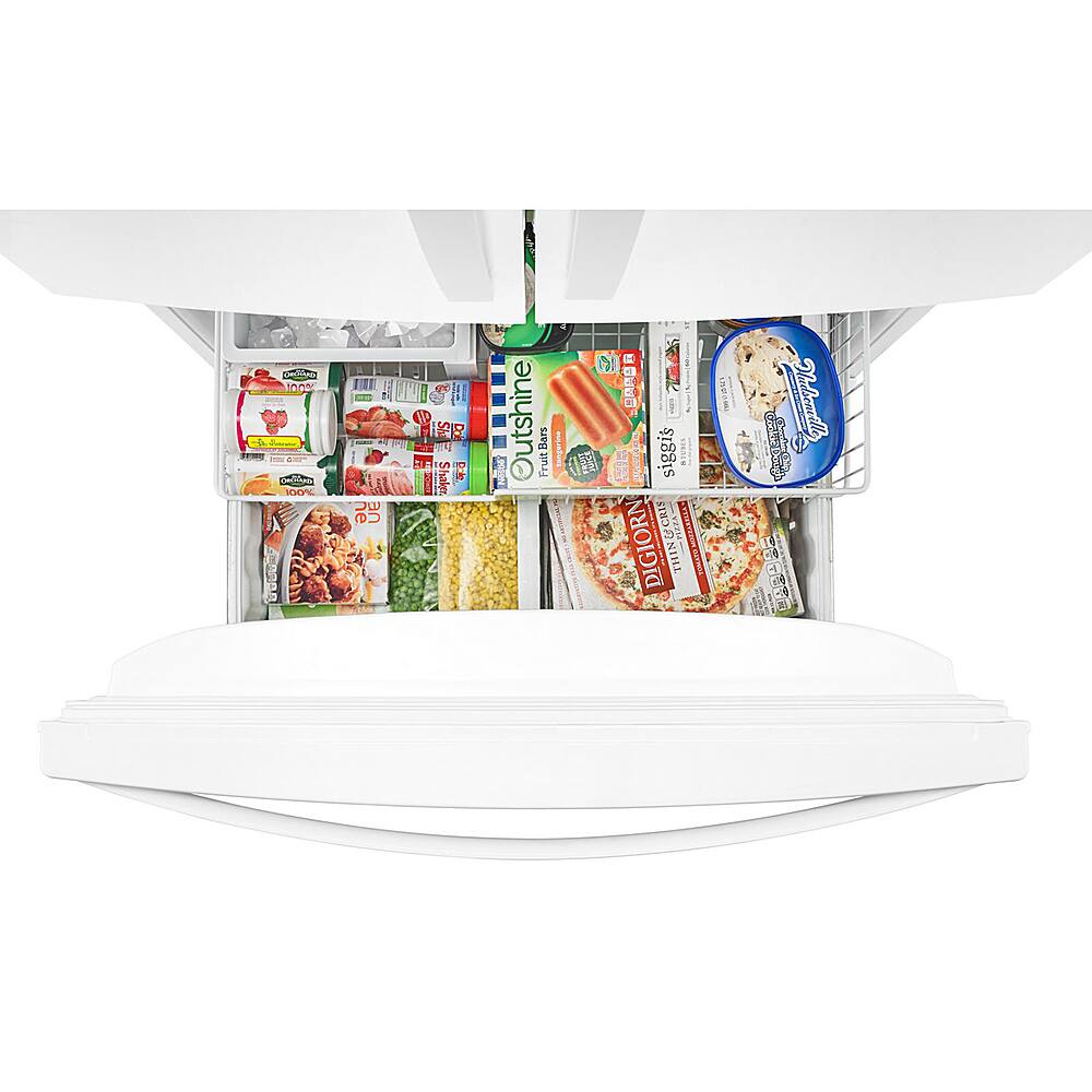 Alt View 1. Whirlpool - 25.2 Cu. Ft. French Door Refrigerator with Internal Water Dispenser - White.