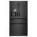 Front. Whirlpool - 25 cu. ft. French Door Refrigerator with External Ice and Water Dispenser - Black.