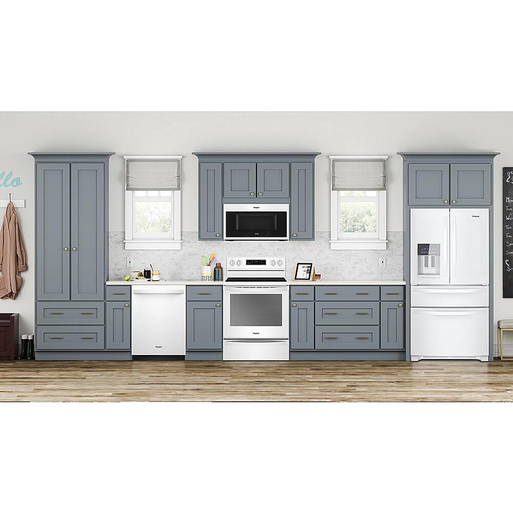 Alt View 12. Whirlpool - 25 cu. ft. French Door Refrigerator with External Ice and Water Dispenser - White.