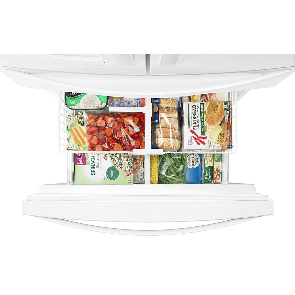 Alt View 1. Whirlpool - 25 cu. ft. French Door Refrigerator with External Ice and Water Dispenser - White.