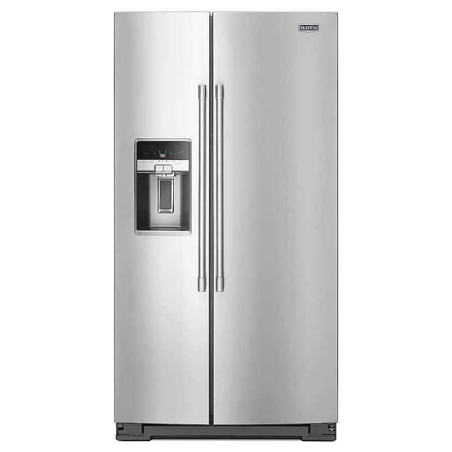 Maytag 20.6 Cu. Ft. Side by Side Refrigerator Fingerprint Maytag 20.6 Cu. Ft. Side by Side Refrigerator Fingerprint