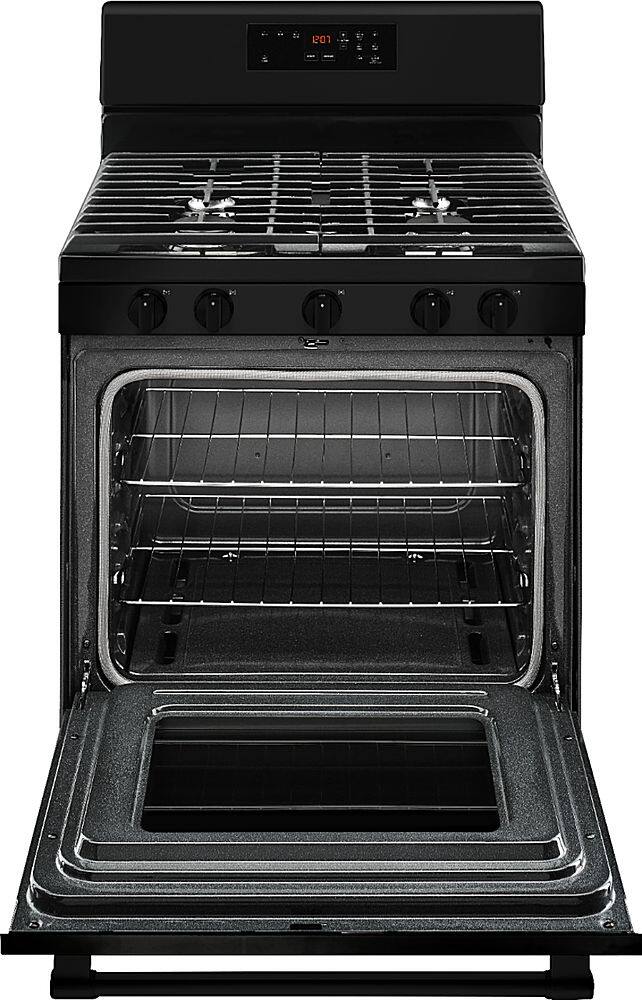 Alt View 12. Maytag - 5.0 Cu. Ft. Self-Cleaning Freestanding Gas Range - Black.