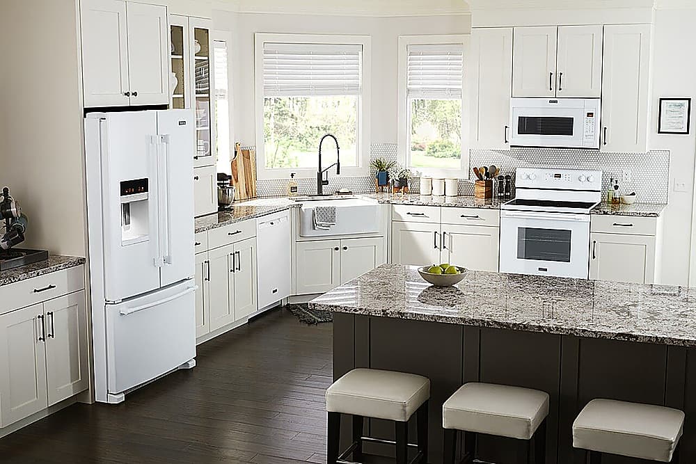 Alt View 17. Maytag - 5.3 Cu. Ft. Self-Cleaning Freestanding Electric Range with Precision Cooking system - White.