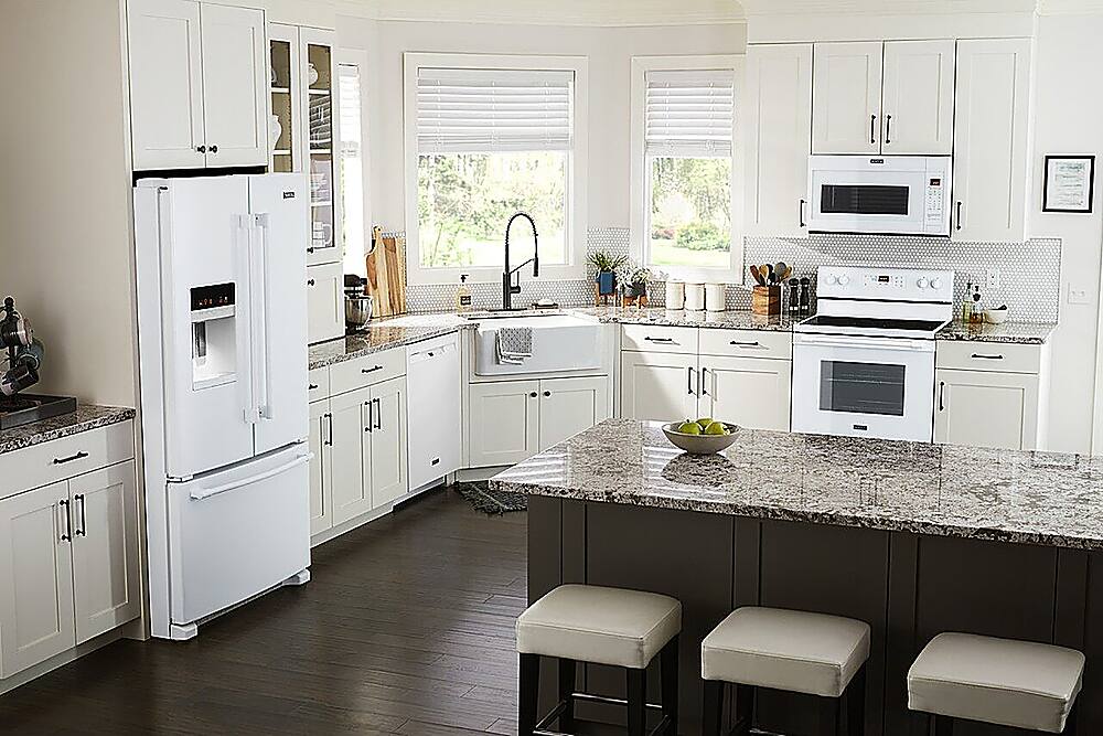 Alt View 17. Maytag - 5.3 Cu. Ft. Self-Cleaning Freestanding Electric Range with Precision Cooking system - White.