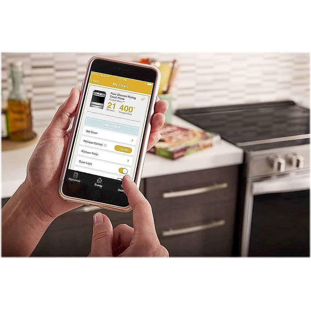 Alt View 16. Whirlpool - 6.4 Cu. Ft. Self-Cleaning Slide-In Electric Convection Range - White.