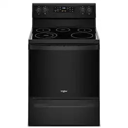 Whirlpool - 5.3 Cu. Ft. Freestanding Electric Range - Black