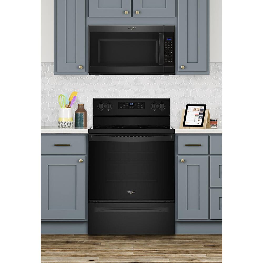 Alt View 14. Whirlpool - 5.3 Cu. Ft. Freestanding Electric Range - Black.