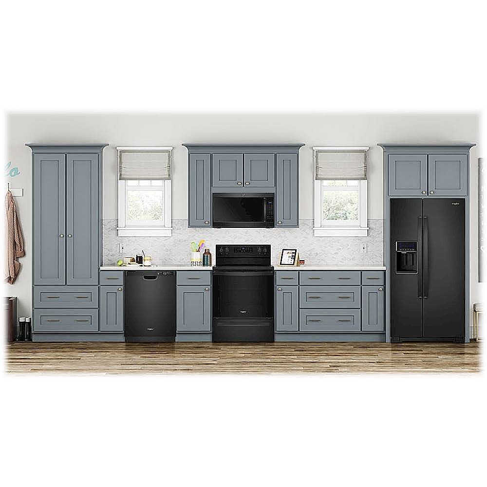 Alt View 18. Whirlpool - 5.3 Cu. Ft. Freestanding Electric Range - Black.