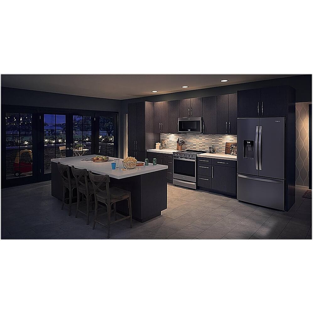 Alt View 13. Whirlpool - 6.4 Cu. Ft. Slide-In Electric Convection Range with Self-Cleaning with Air Fry with Connection - Fingerprint Resistant Stainless Steel.
