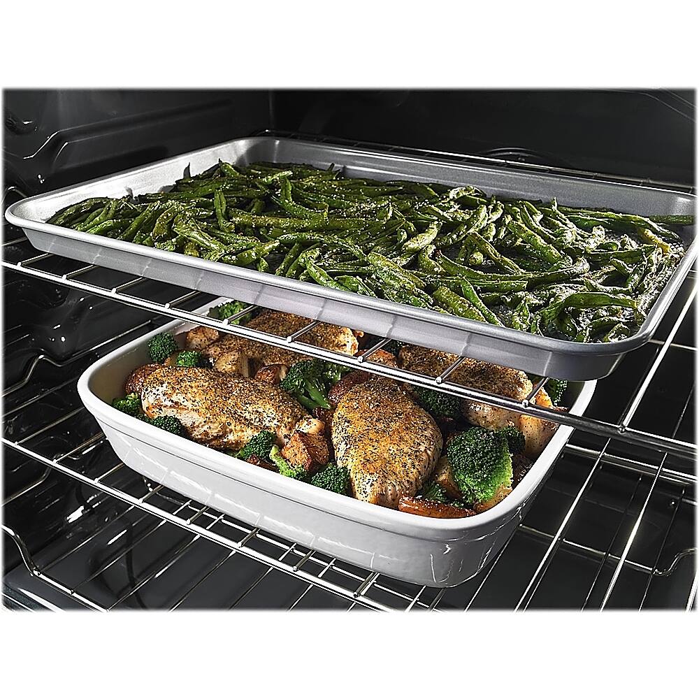 Alt View 17. Whirlpool - 6.4 Cu. Ft. Slide-In Electric Convection Range with Self-Cleaning with Air Fry with Connection - Fingerprint Resistant Stainless Steel.