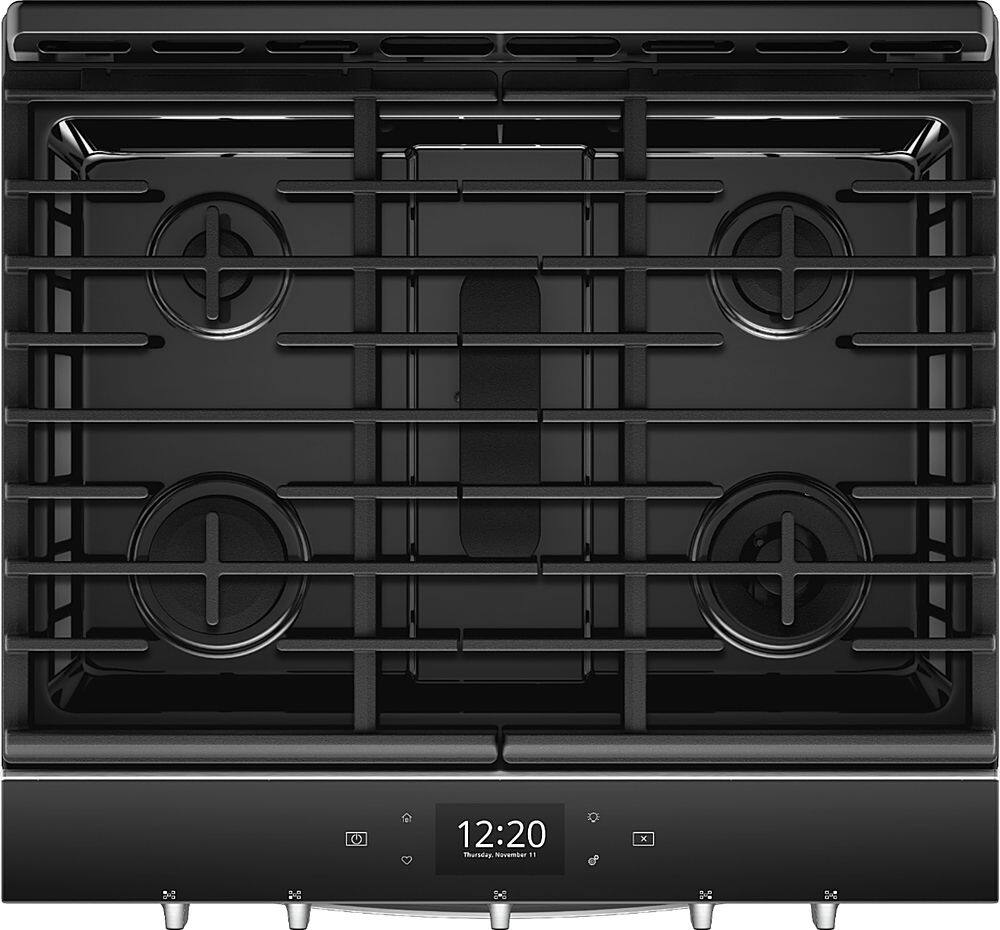 Alt View 11. Whirlpool - 5.8 Cu. Ft. Slide-In Gas Convection Range with Self-Cleaning with Air Fry with Connection - Fingerprint Resistant Stainless Steel.