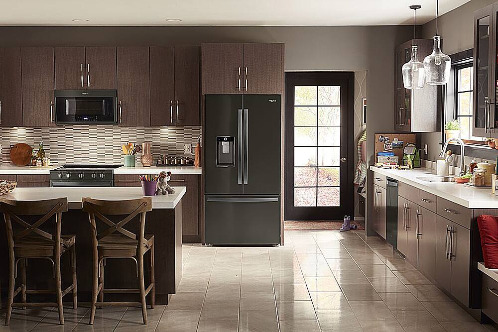 Alt View 19. Whirlpool - 6.4 Cu. Ft. Slide-In Electric Convection Range with Self-Cleaning with Air Fry with Connection - Fingerprint Resistant Black Stainless Steel.