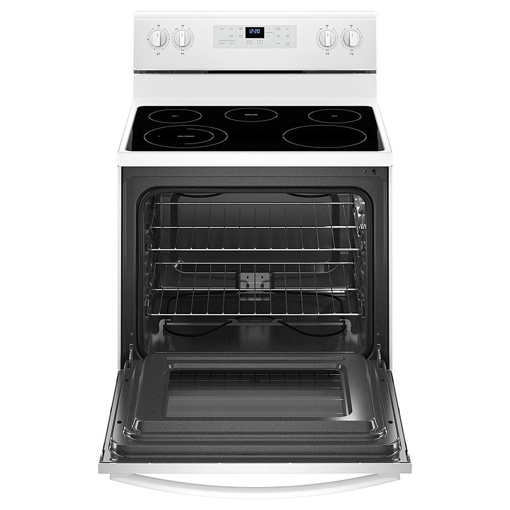 Angle. Whirlpool - 5.3 Cu. Ft. Freestanding Electric Range - White.