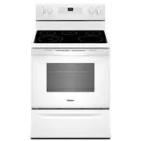 Whirlpool - 5.3 Cu. Ft. Freestanding Electric Range - White - Front_Zoom