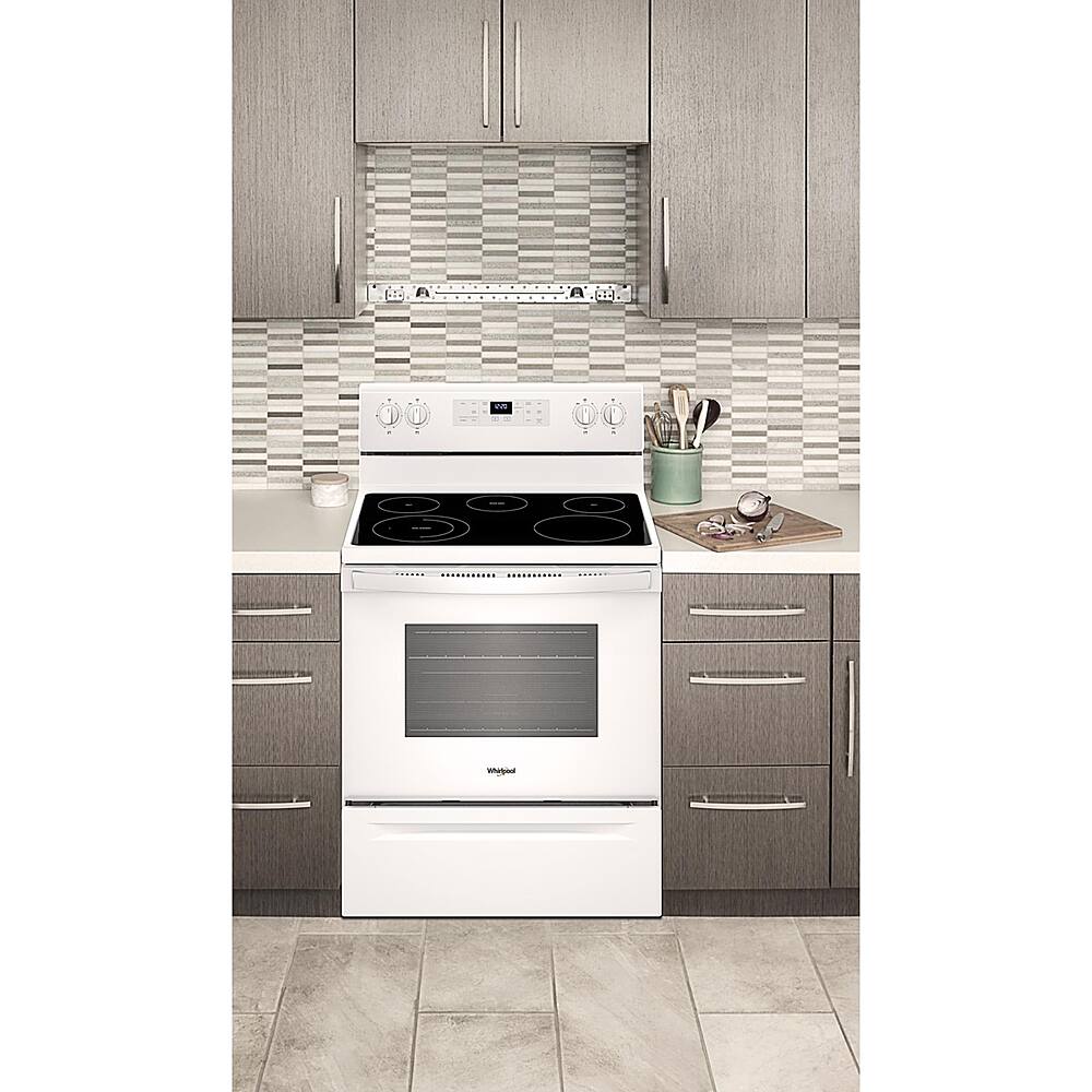 Alt View 15. Whirlpool - 5.3 Cu. Ft. Freestanding Electric Range - White.