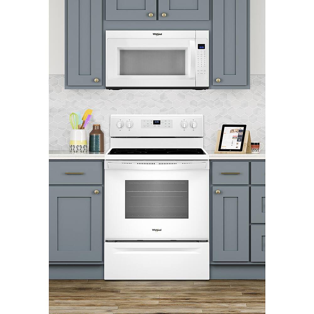 Alt View 16. Whirlpool - 5.3 Cu. Ft. Freestanding Electric Range - White.