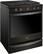 Angle. Whirlpool - 5.8 Cu. Ft. Slide-In Gas Convection Range with Self-Cleaning with Air Fry with Connection - Black Stainless Steel with Printshield Finish.