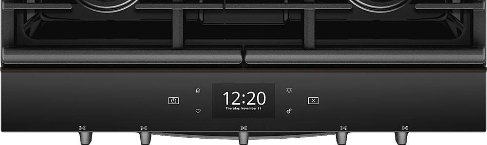 Alt View 1. Whirlpool - 5.8 Cu. Ft. Slide-In Gas Convection Range with Self-Cleaning with Air Fry with Connection - Black Stainless Steel with Printshield Finish.