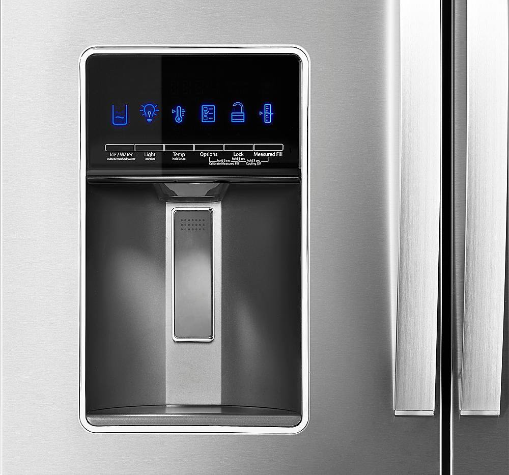 Alt View 4. Whirlpool - 26.2 Cu. Ft. 4-Door French Door Refrigerator - Fingerprint Resistant Stainless Steel.