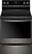 Front. Whirlpool - 6.4 Cu. Ft. Freestanding Electric Convection Range with Self-Cleaning - Black stainless steel.