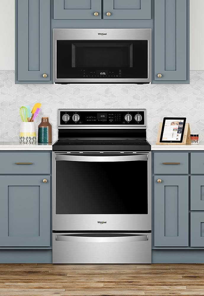 Whirlpool 6.4 Cu. Ft. Freestanding Electric Convection Range with Self ...