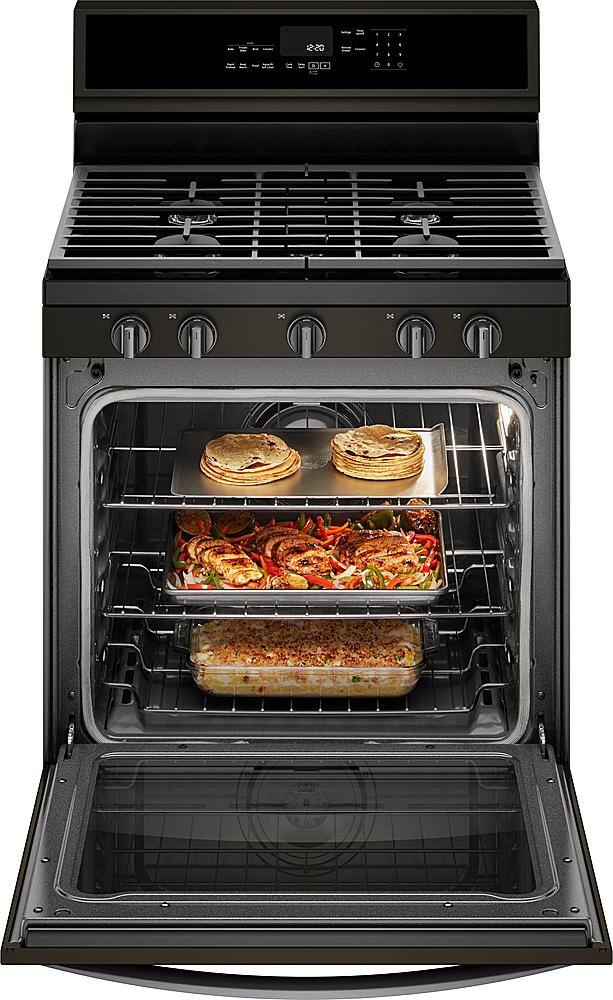 Whirlpool 5.8 Cu. Ft. Freestanding Gas Convection Range with Self ...