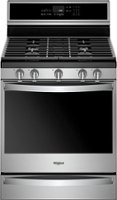 Whirlpool - 5.8 Cu. Ft. Freestanding Gas Convection Range with Self-Cleaning - Stainless Steel - Front_Zoom