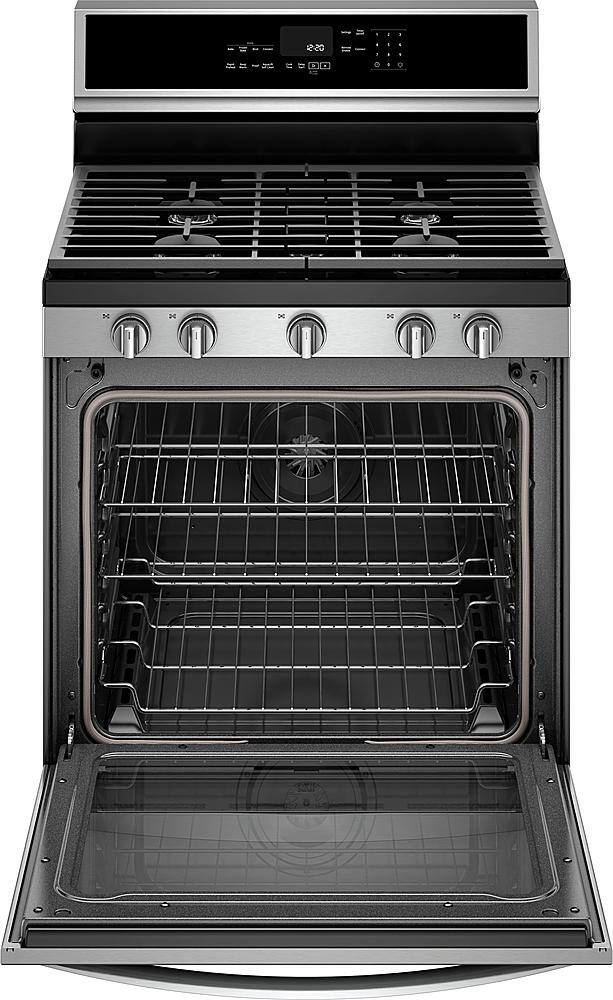 Alt View 11. Whirlpool - 5.8 Cu. Ft. Freestanding Gas Convection Range with Self-Cleaning - Fingerprint Resistant Stainless Steel.