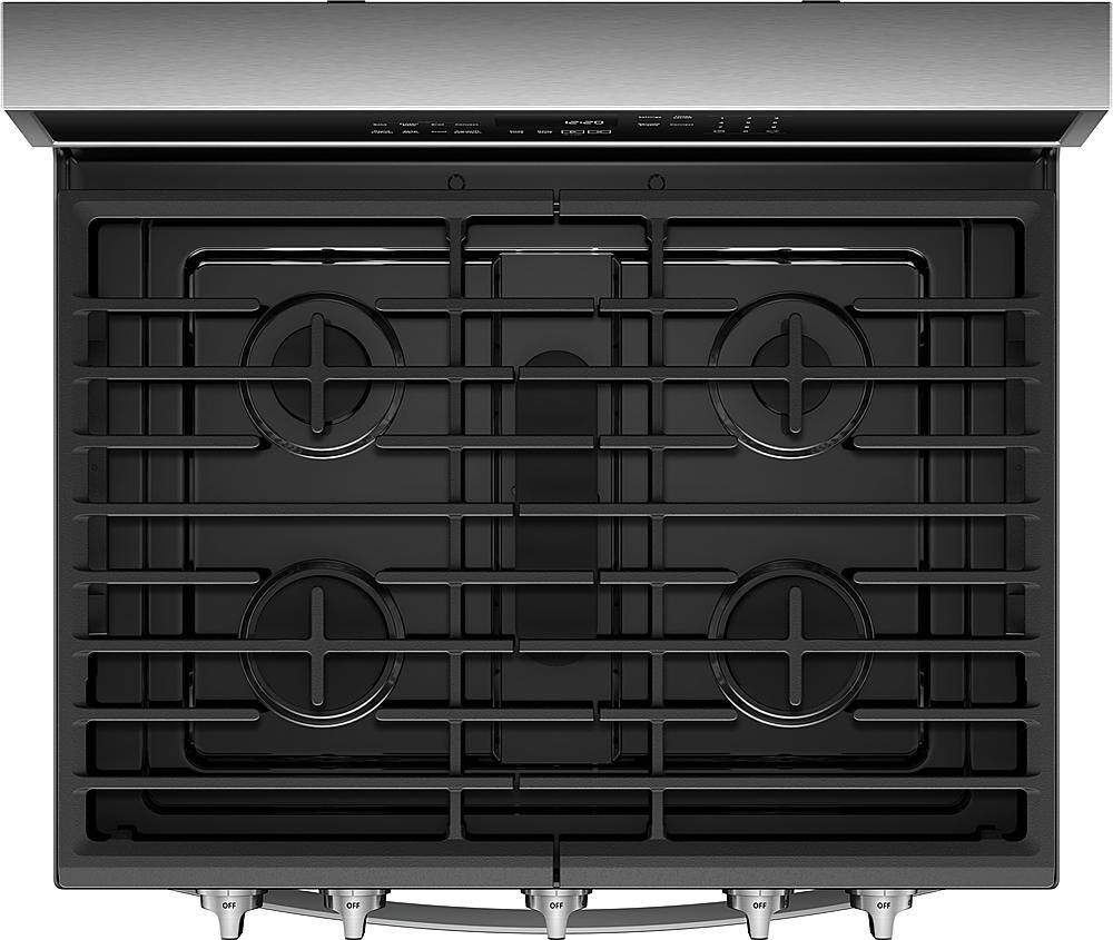 Alt View 15. Whirlpool - 5.8 Cu. Ft. Freestanding Gas Convection Range with Self-Cleaning - Fingerprint Resistant Stainless Steel.