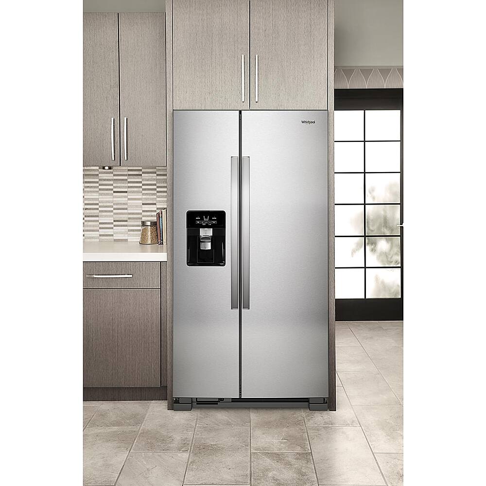 Alt View 18. Whirlpool - 21.4 Cu. Ft. Side-by-Side Refrigerator with Fingerprint Resistant - Fingerprint Resistant Stainless Steel.