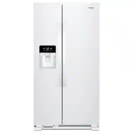 Whirlpool - 21.4 Cu. Ft. Side-by-Side Refrigerator - White