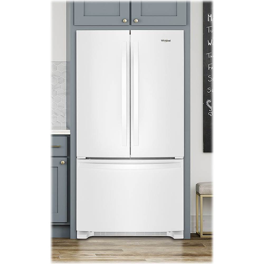 Alt View 17. Whirlpool - 20 cu. ft. French Door Refrigerator with Counter Depth Design - White.