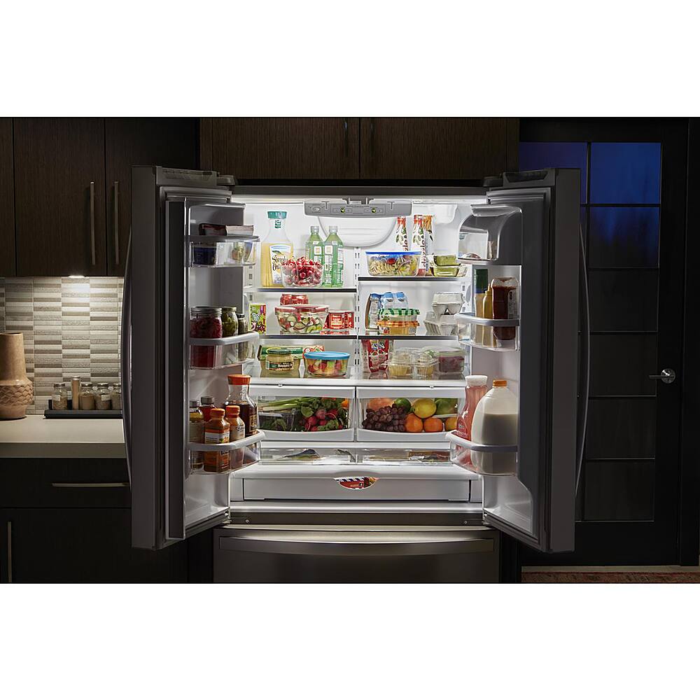Alt View 13. Whirlpool - 20 cu. ft. French Door Refrigerator with Counter Depth Design - Stainless steel.
