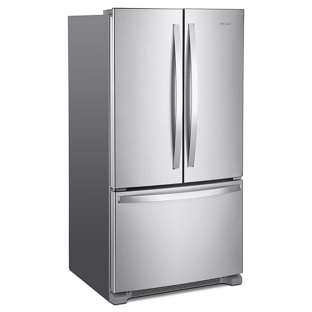 Alt View 3. Whirlpool - 20 cu. ft. French Door Refrigerator with Counter Depth Design - Stainless steel.