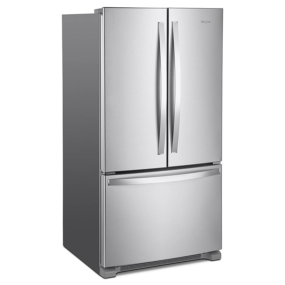 Alt View 3. Whirlpool - 20 cu. ft. French Door Refrigerator with Counter Depth Design - Stainless steel.