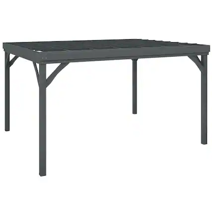 Front. PULUZ - 10 feet x 12 feet Outdoor Wooden Pergola, Grape Vine Gazebo with Concrete Anchors for Garden, Patio, Backyard, Deck - Gray.